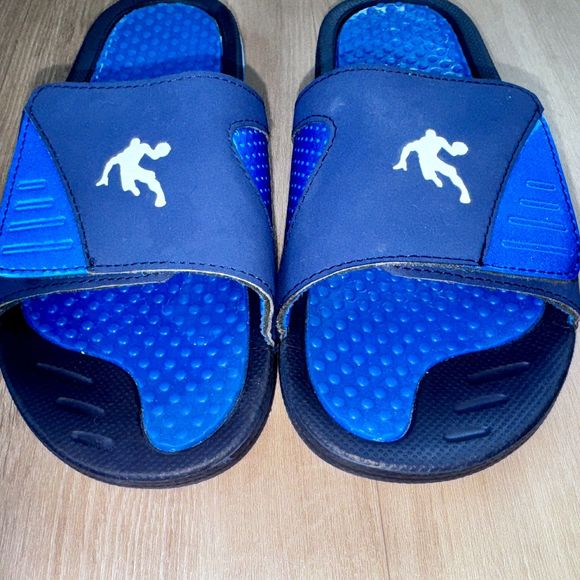 AND1 Navy and Blue Slides - Men's Size 8 - Picture 3 of 8